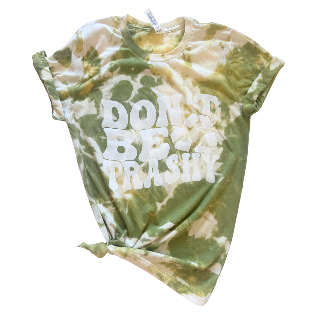 Don’t Be Trashy Bleached Tee