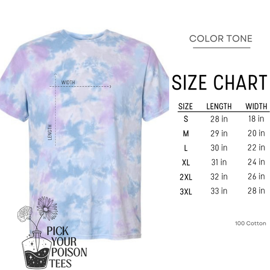 Sea Life Stamp - Tie-Dye Tee 🐚🌊🦀