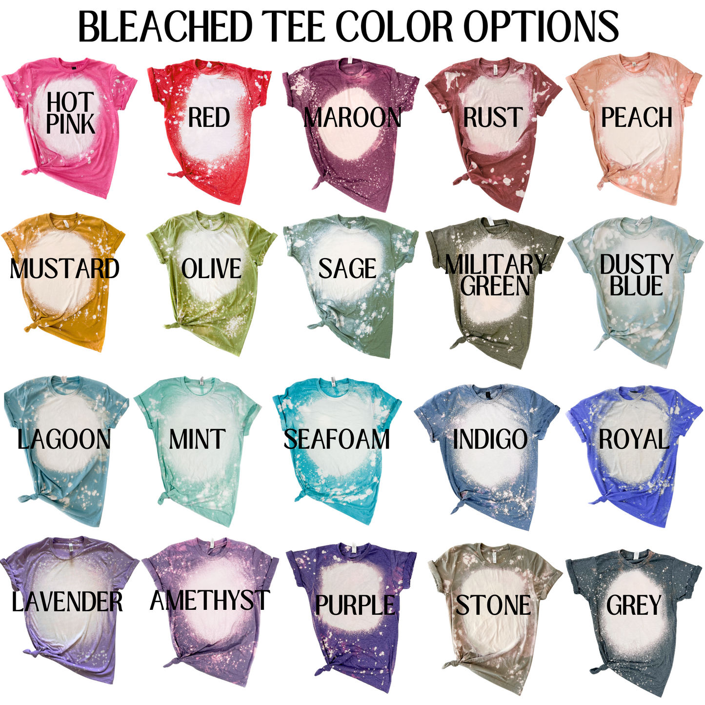 Chocolate Bunnies + Bows – Easter Bleached Tee