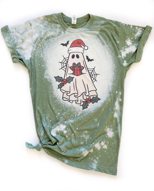 Vintage Ghost Bleached Christmas Tee