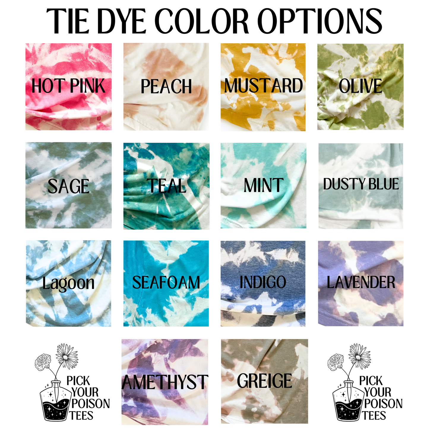 Never Stop Growing Mushroom Tie Dye Tee