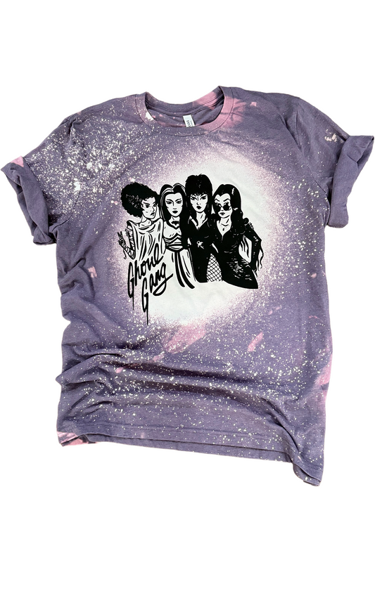 Ghoul Gang Halloween Girls Bleached Tee
