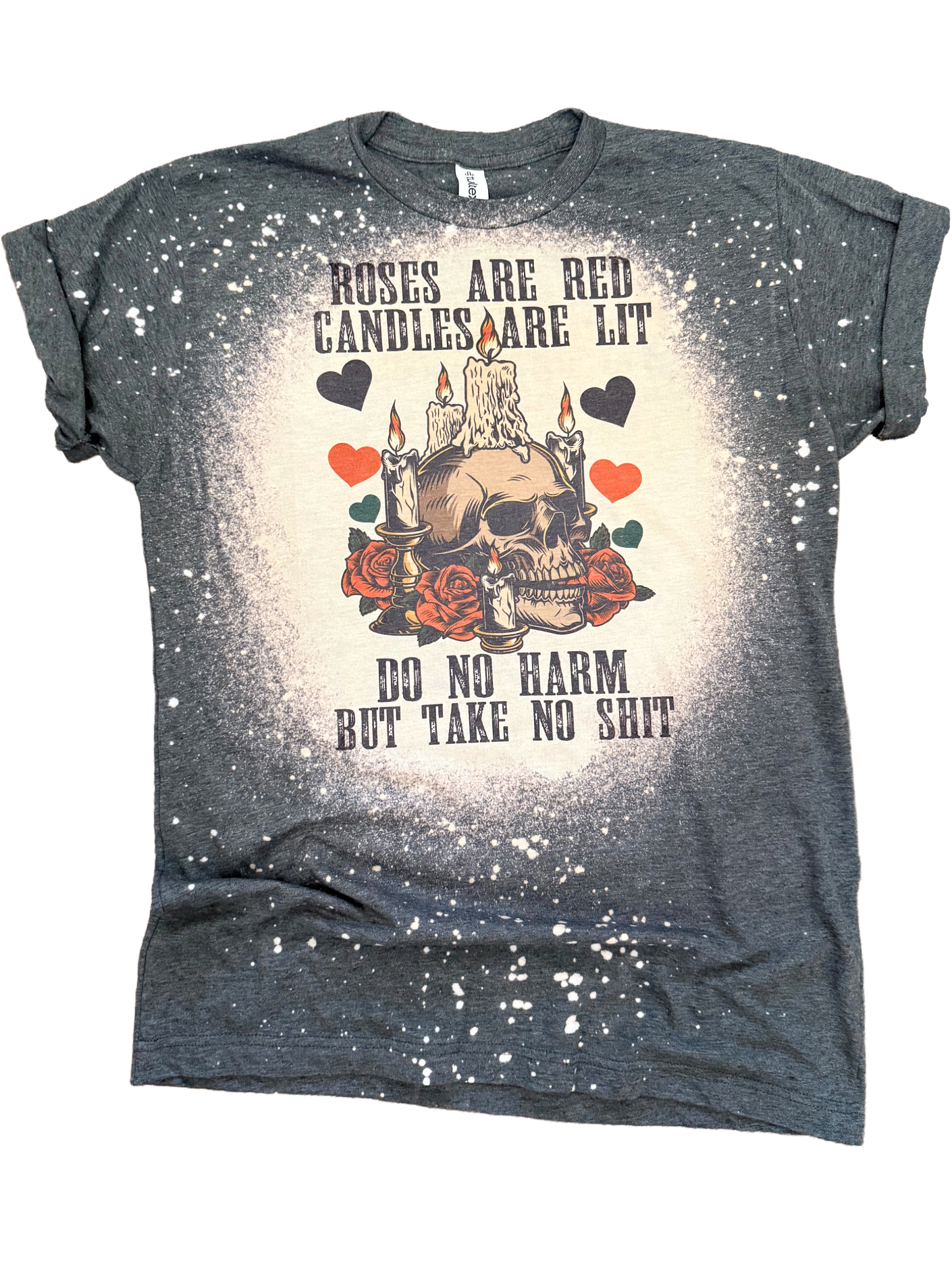 Do No Harm Take No Sh*t Skull + Candles Tee