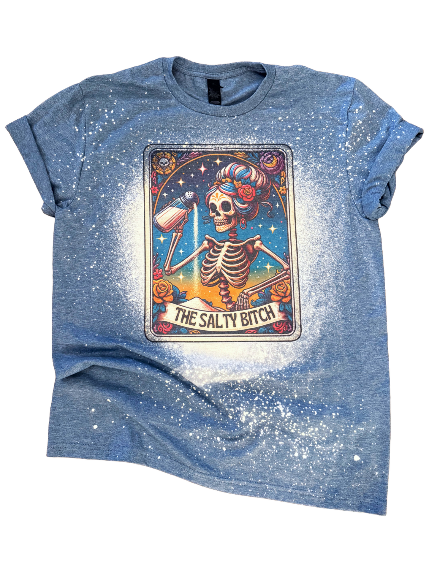 The Salty B*tch – Tarot Card Bleached Tee