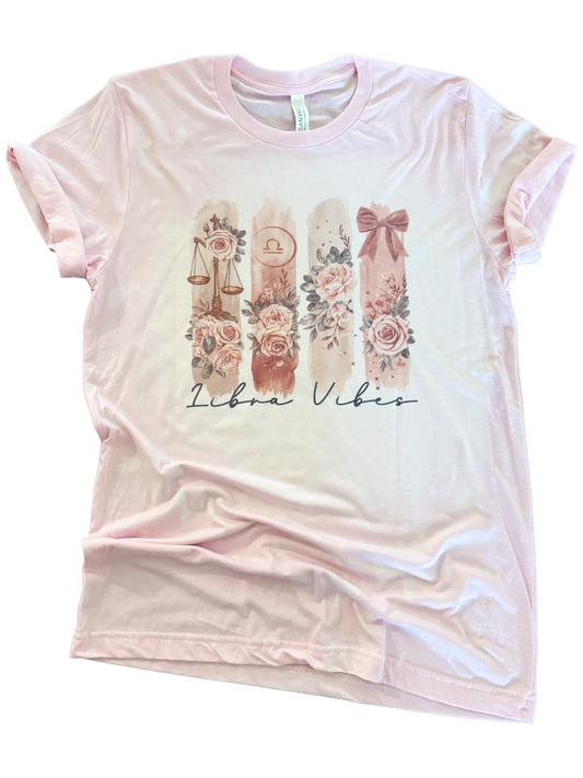 Libra Vibes – Zodiac Bleached Tee