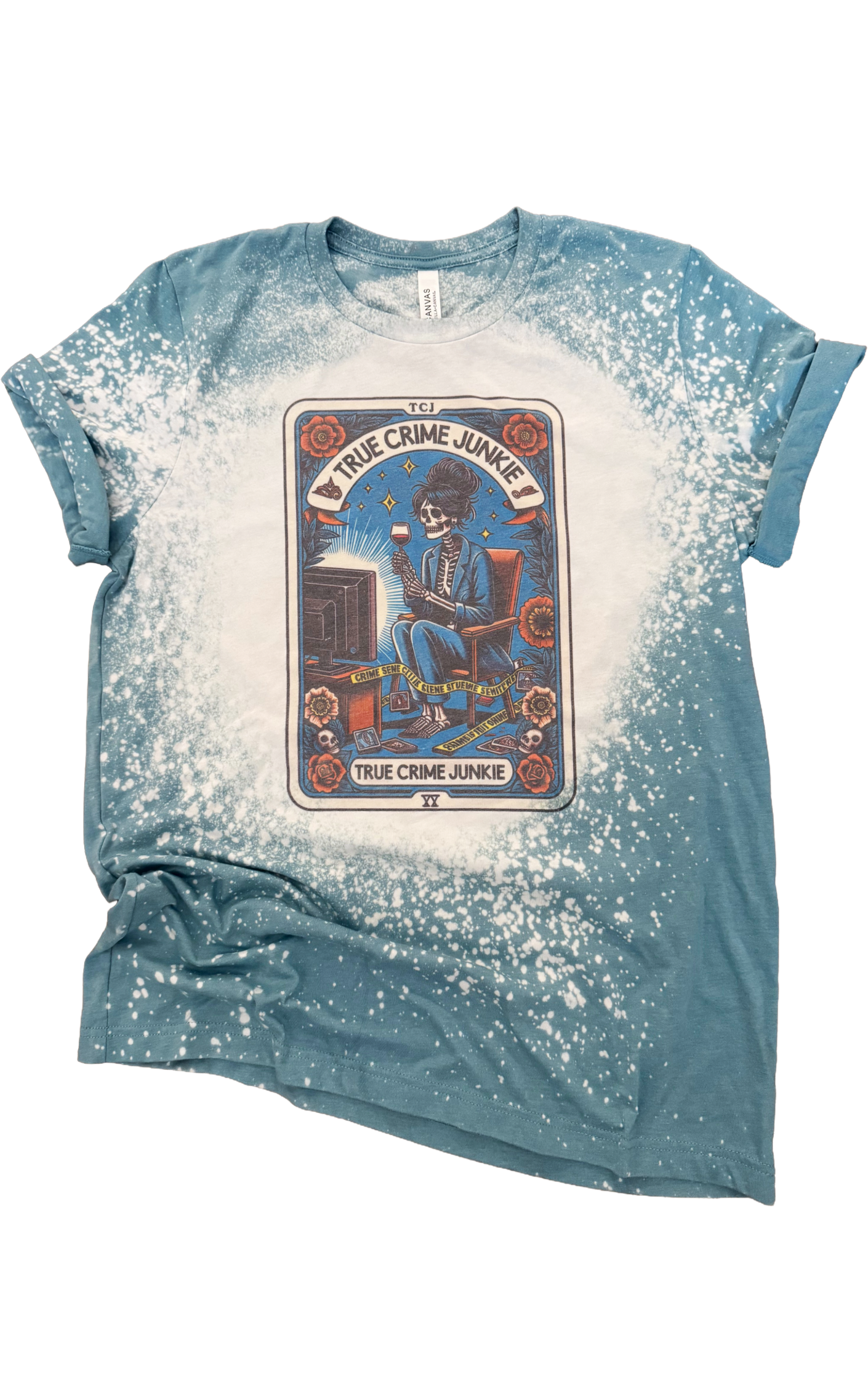 True Crime Tarot Bleached Tee