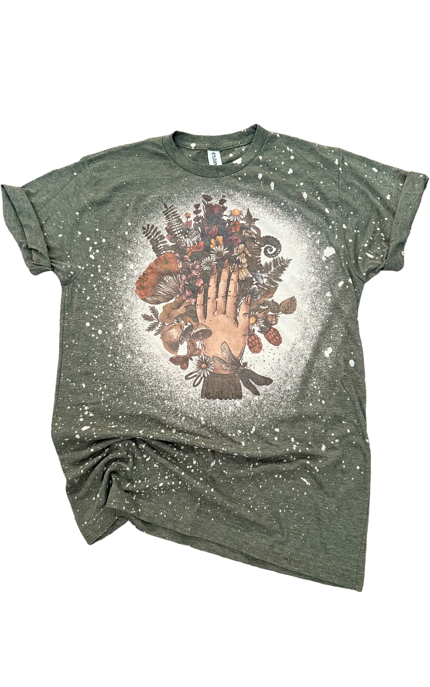 Green Witch Bleached Tee