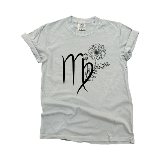 Virgo Floral Zodiac Tee