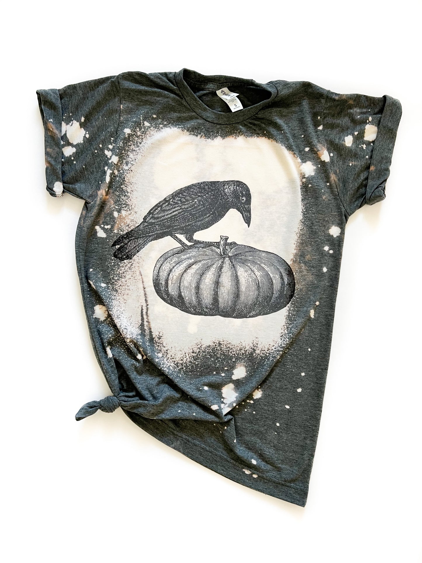 Raven Pumpkin Bleached Tee