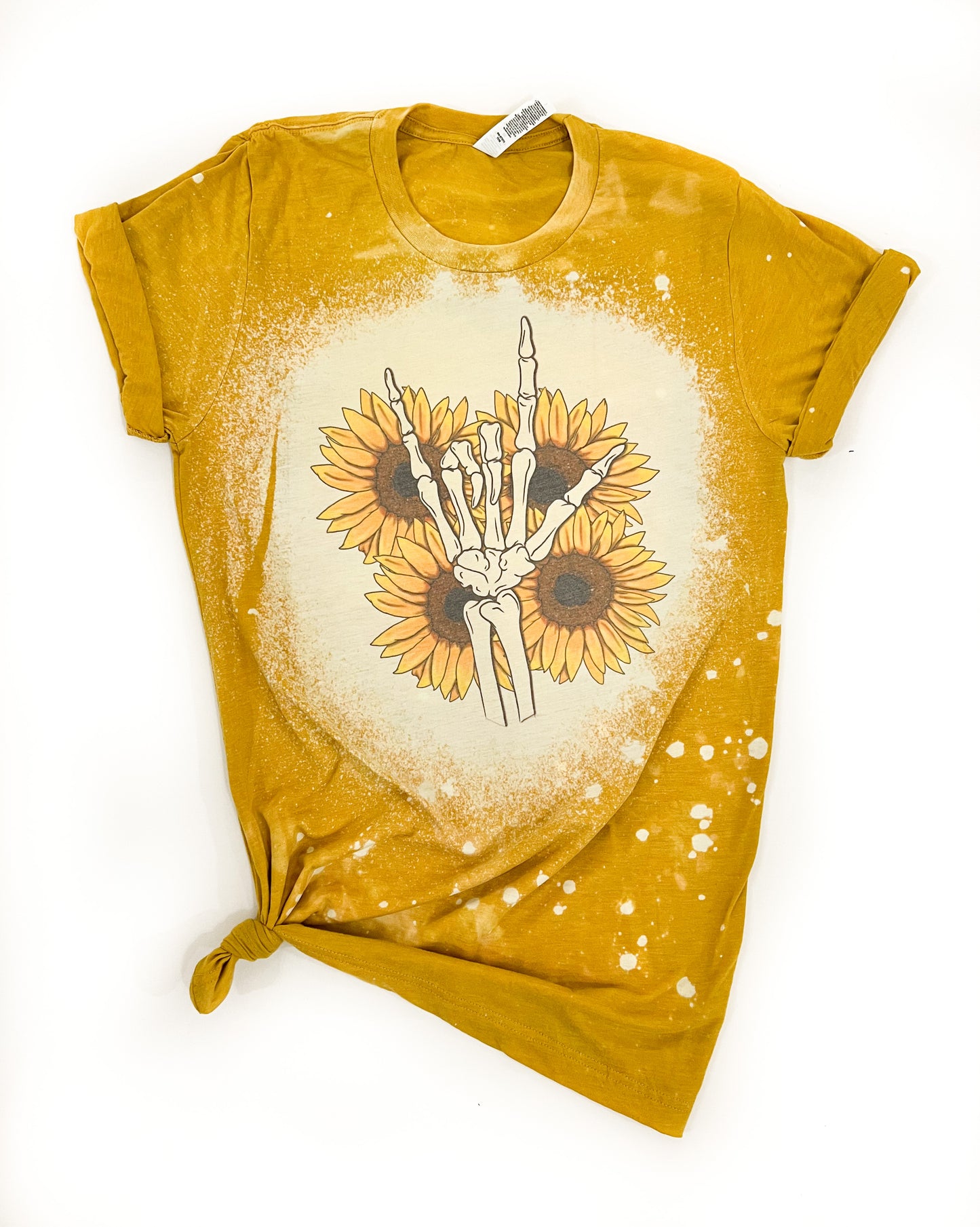 Sunflower Skeleton Bleached Tee
