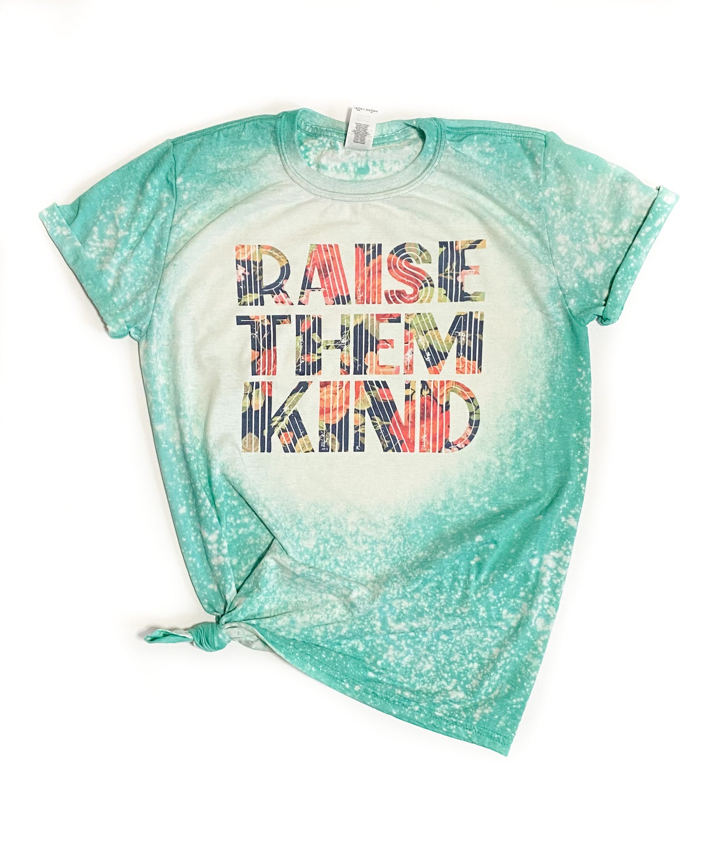 Raise Them Kind Mom Bleached Tee