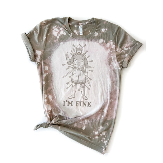 I'm Fine Medieval Knight - Funny Graphic Tee ⚔️