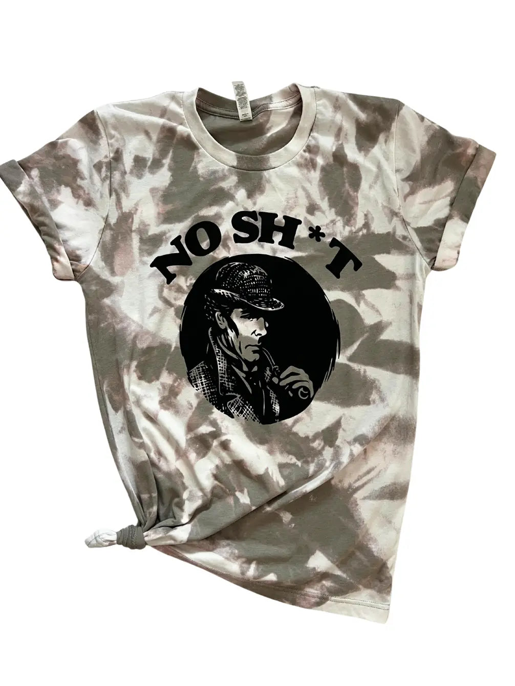 No Sh*t T-Shirt – Funny Sherlock Holmes Tie-Dye Tee