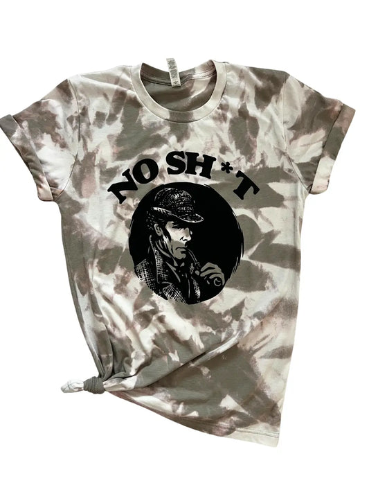No Sh*t T-Shirt – Funny Sherlock Holmes Tie-Dye Tee