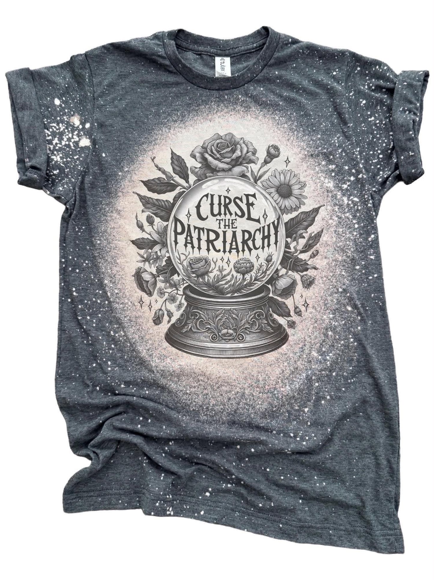 Curse the Patriarchy – Bleached Tee 🔮🌿