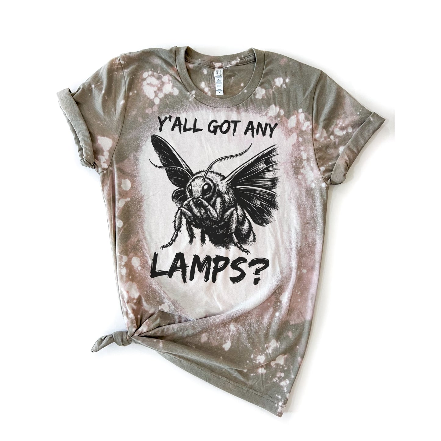 Y’all Got Any Lamps - Bleached Tee 🖤🪰