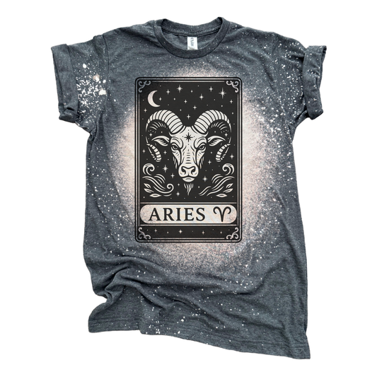 Aries Tarot – Bleached Zodiac Tee