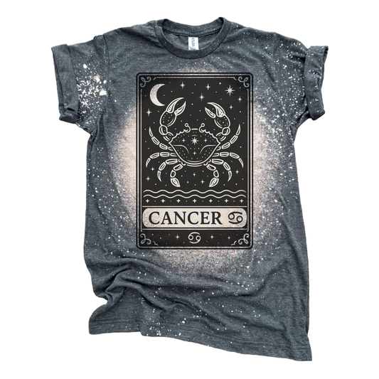 Cancer Tarot – Bleached Zodiac Tee