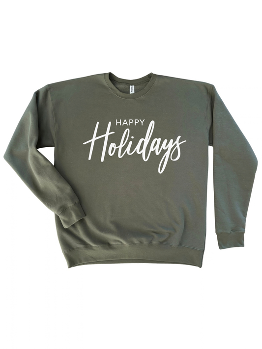Happy Holidays Christmas Crewneck Sweatshirt