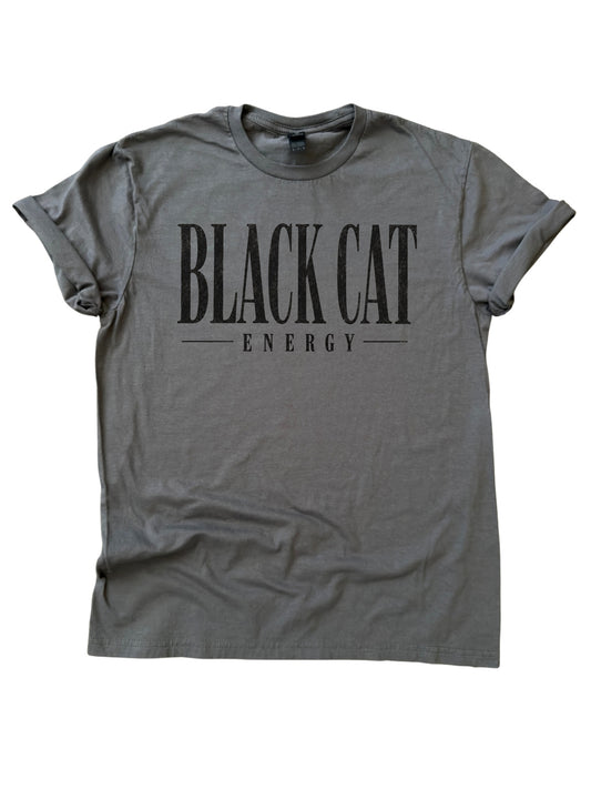 Black Cat Energy - Halloween Graphic Tee