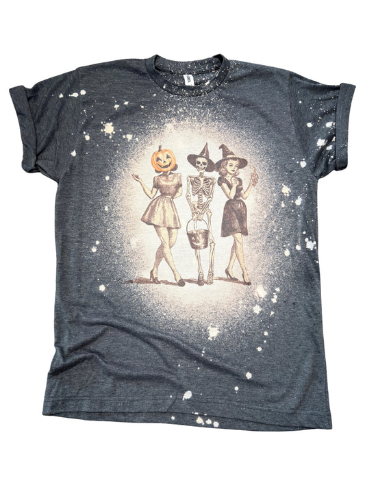 Spooky Squad - Halloween Bleached Tee 🎃🖤