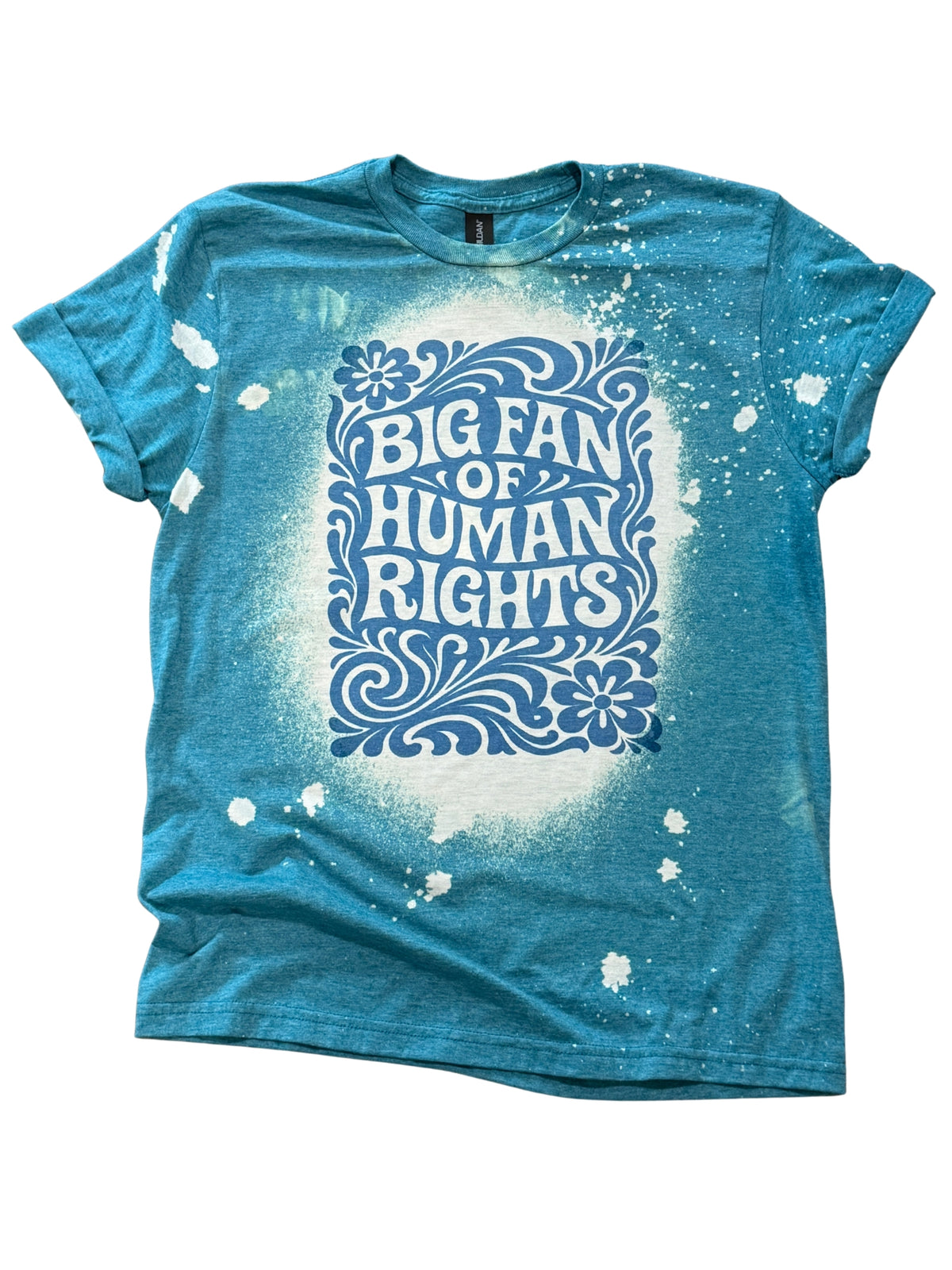 Big Fan of Human Rights - Bleached Tee