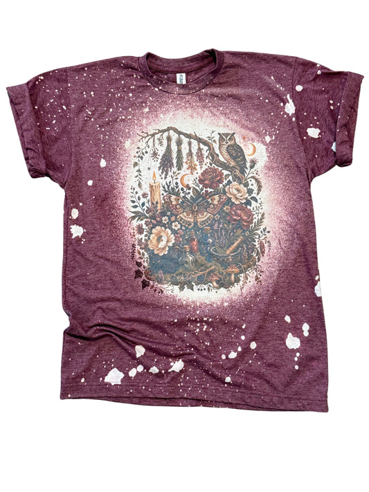 Witchy Garden - Halloween Bleached Tee