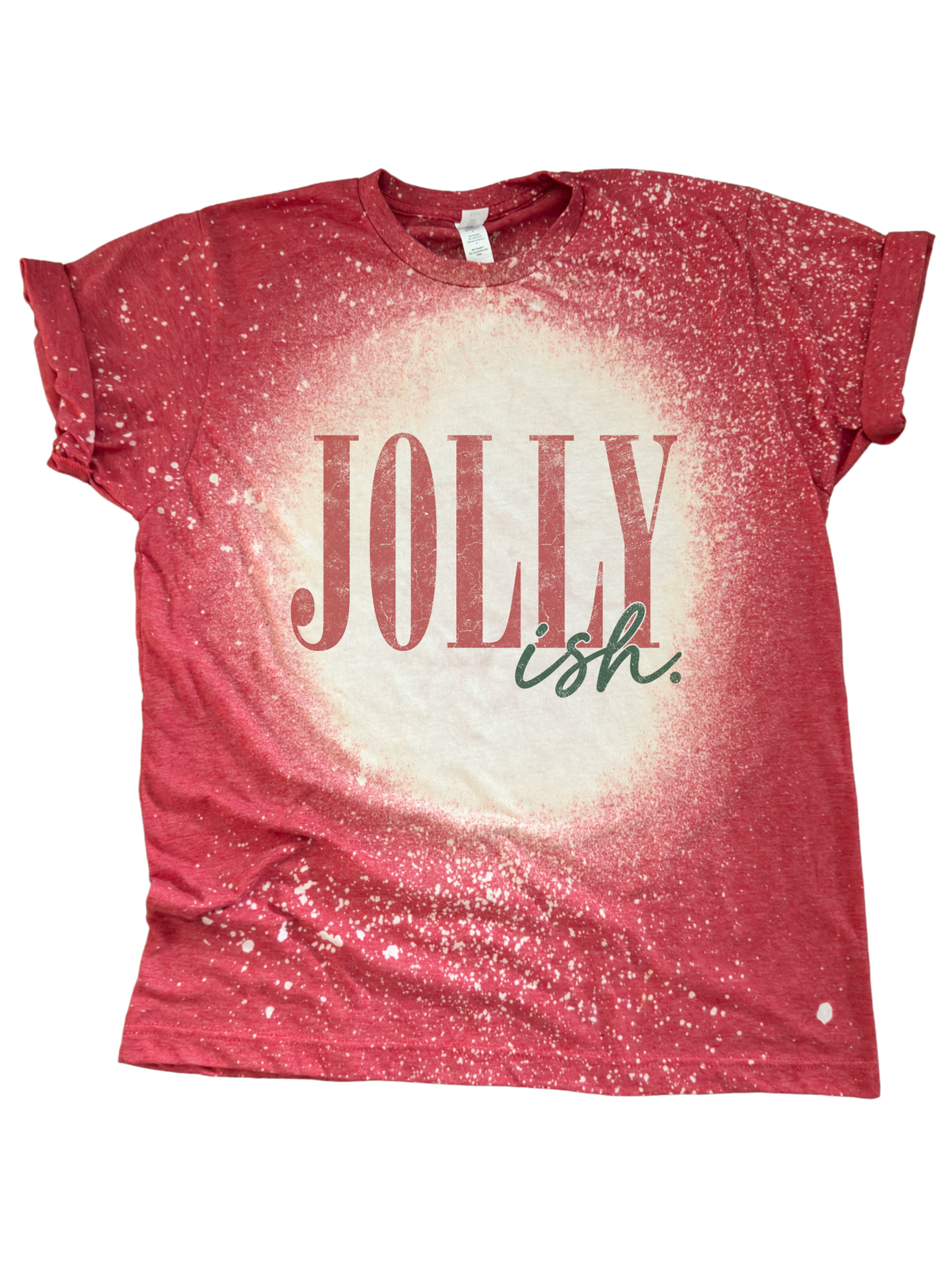 Jolly ish - Christmas Bleached Tee