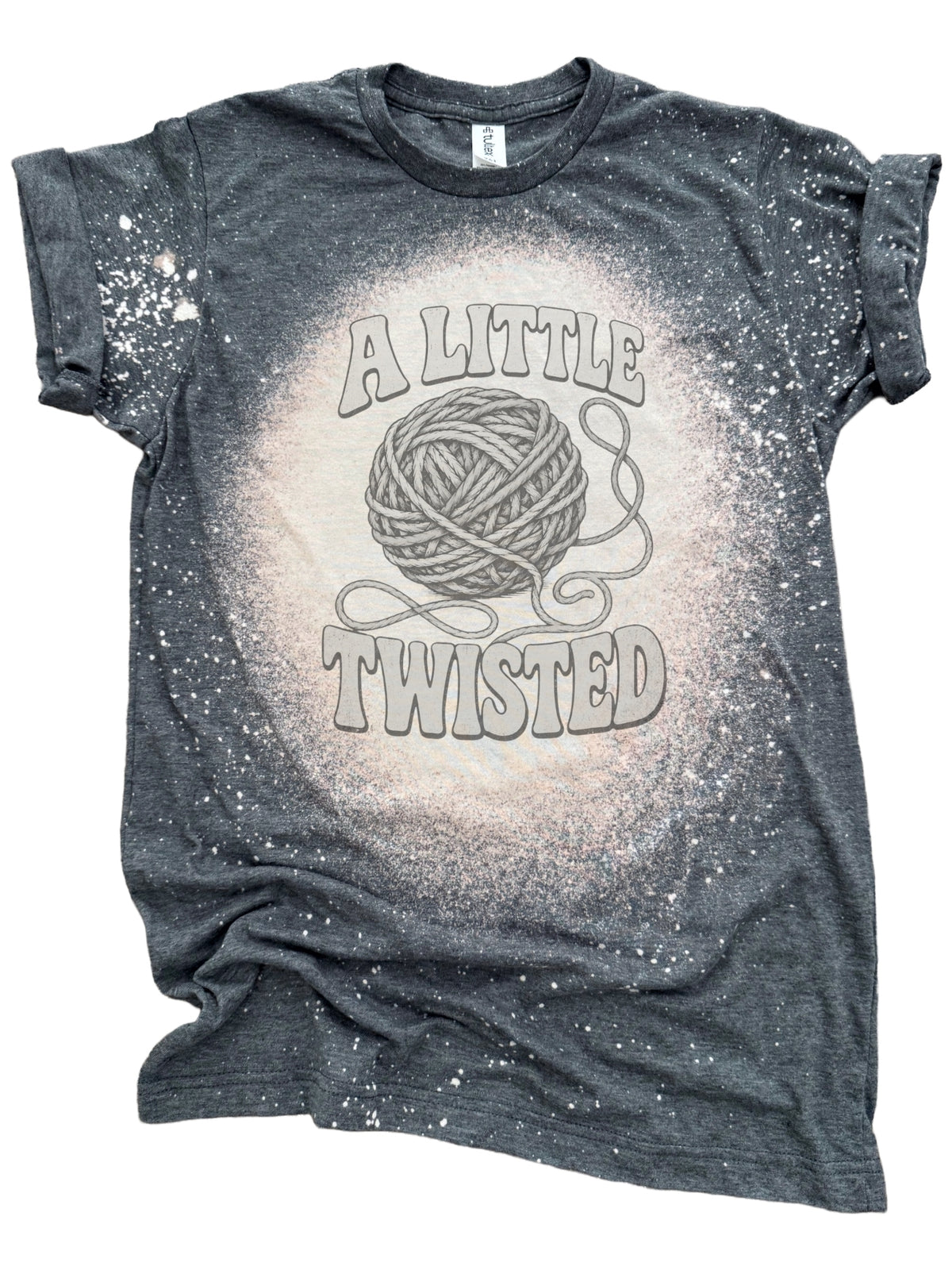 A Little Twisted Yarn Crochet and Knitting Bleached Tee