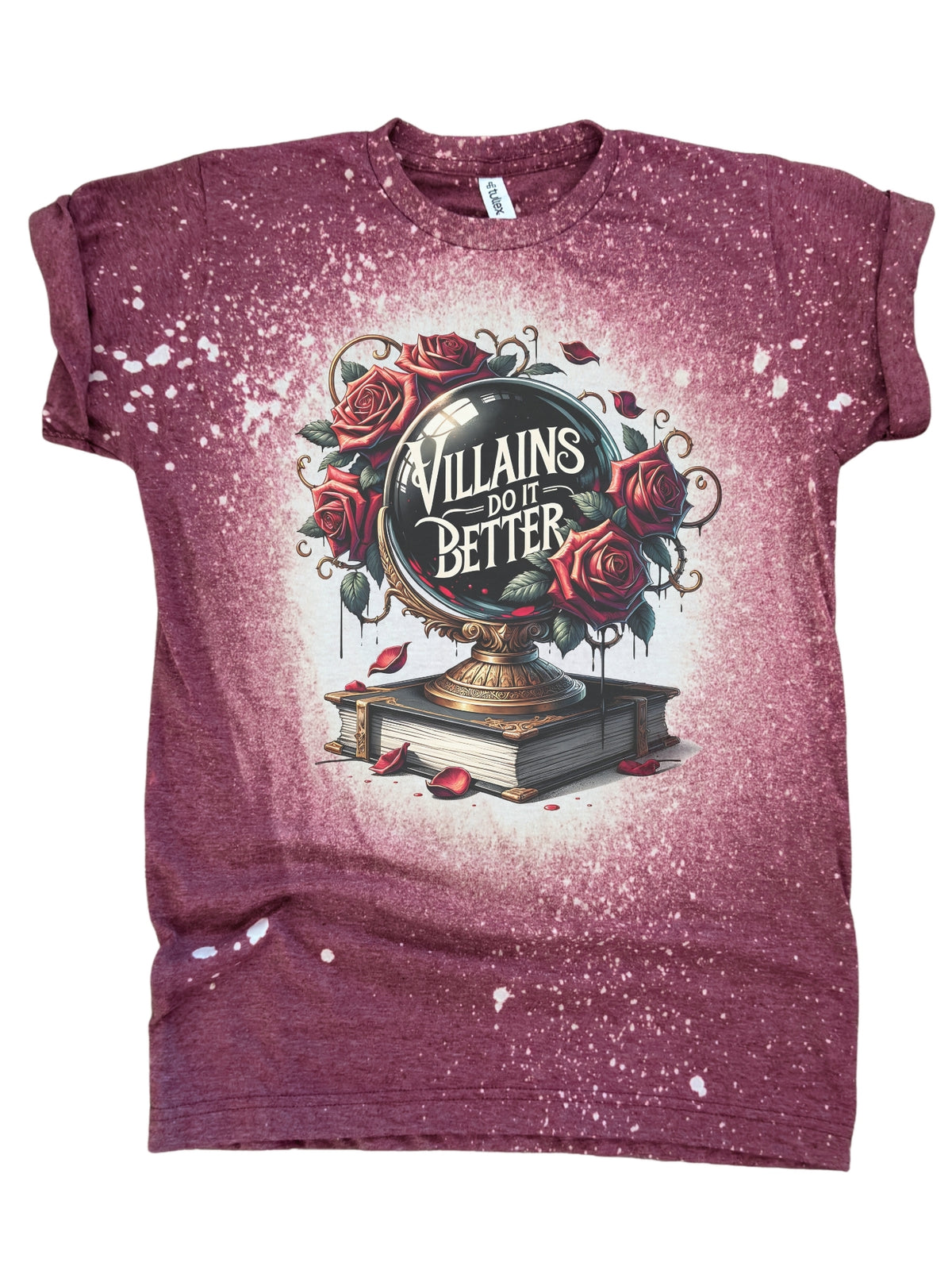 Villains Do It Better Romance Book Bleached Tee