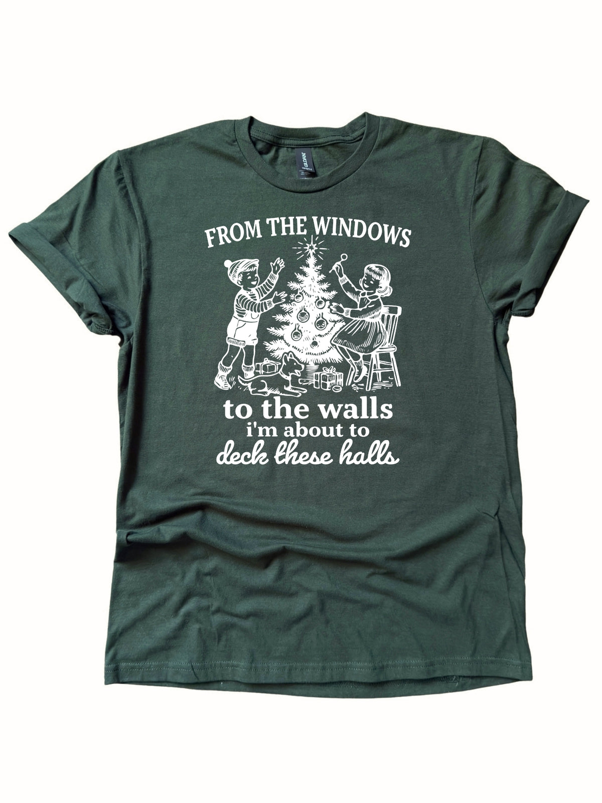 From the Windows to the Walls Christmas Graphic Tee