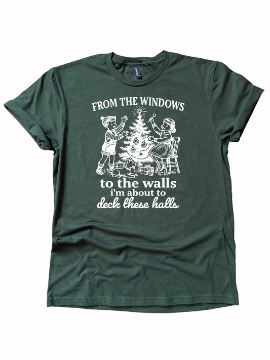 From the Windows to the Walls Christmas Graphic Tee