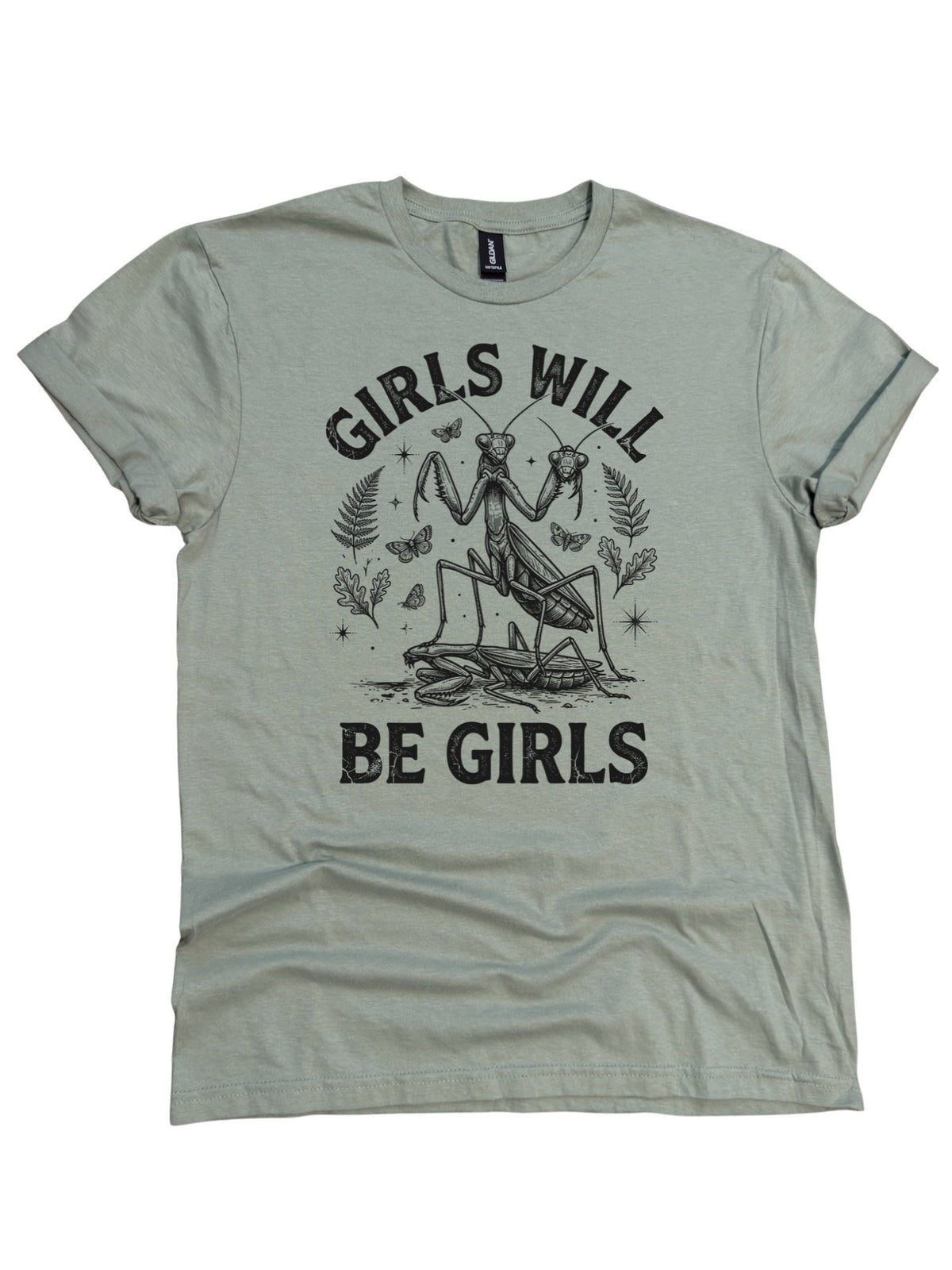 Girls Will Be Girls Praying Mantis Graphic Tee