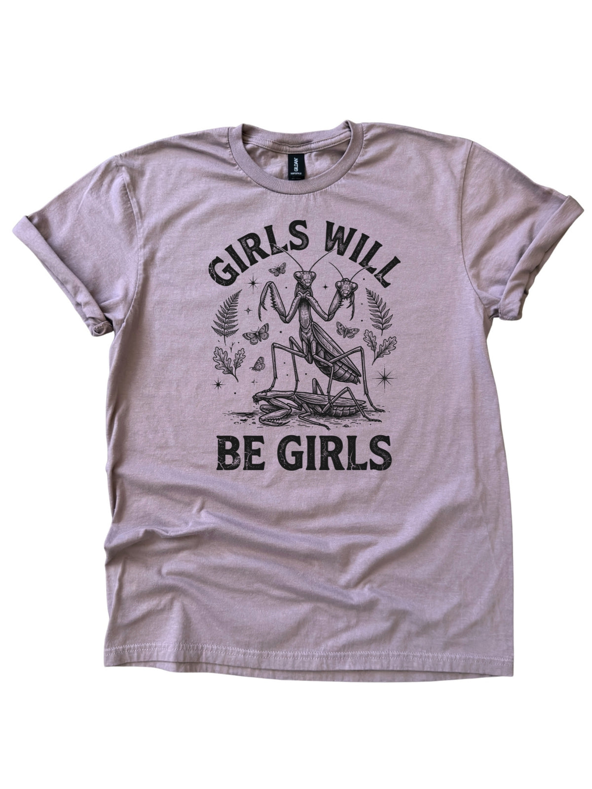 Girls Will Be Girls Praying Mantis Graphic Tee