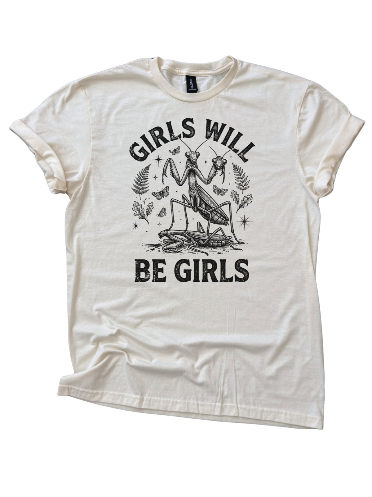 Girls Will Be Girls Praying Mantis Graphic Tee