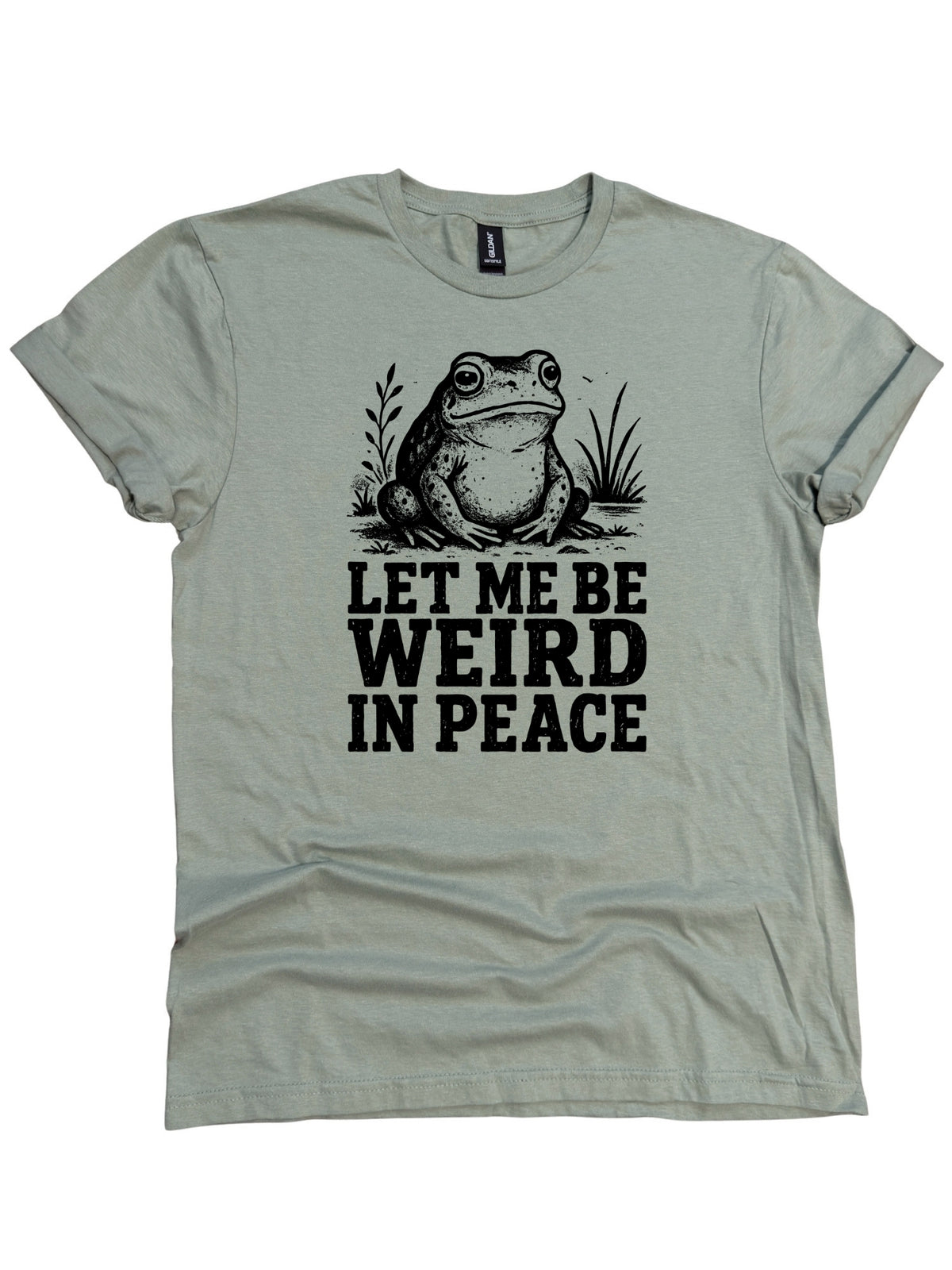 Let Me Be Weird in Peace Frog Graphic Tee