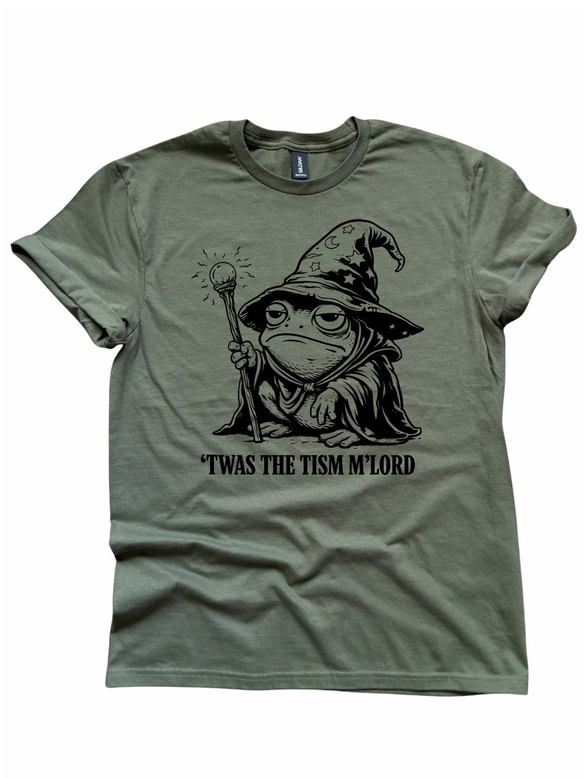 Twas the Tism M’Lord Wizard Frog Graphic Tee