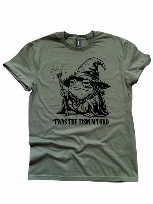 Twas the Tism M’Lord Wizard Frog Graphic Tee