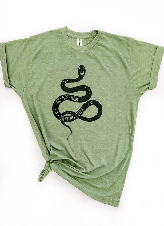 Do No Harm But Take No Sh*t Snake Tee