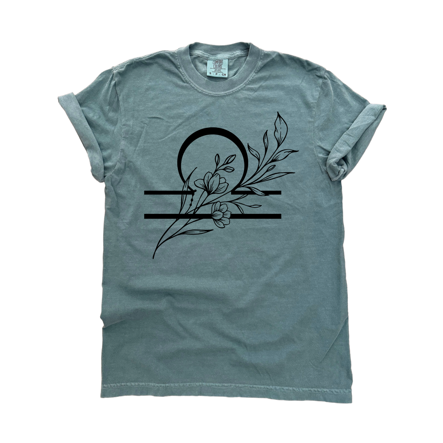 Libra Floral Zodiac Tee