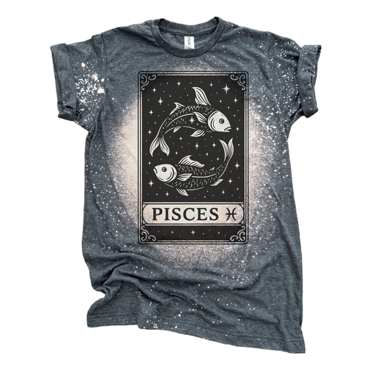 Pisces Tarot – Bleached Zodiac Tee