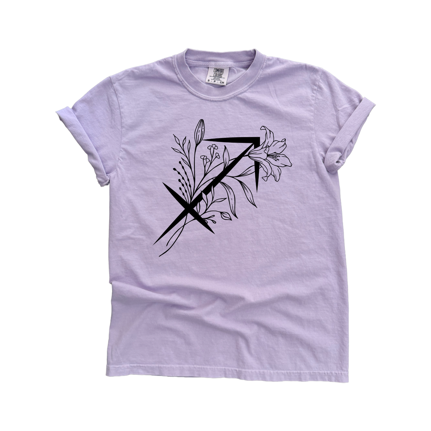 Sagittarius Floral Zodiac Tee