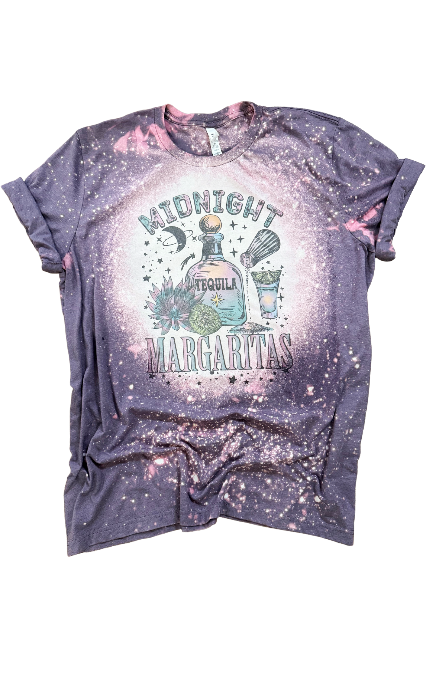 Midnight Margaritas Witchy Bleached Tee