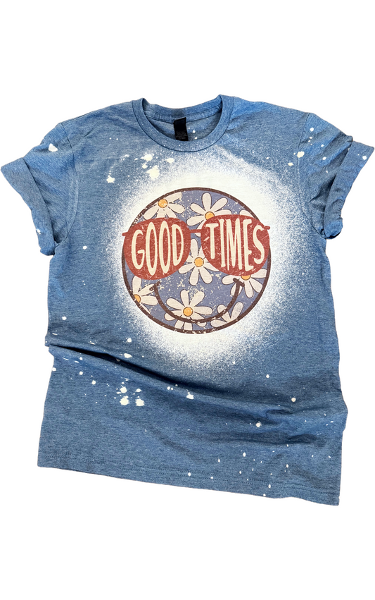 Good Times Retro Daisy Bleached Tee 