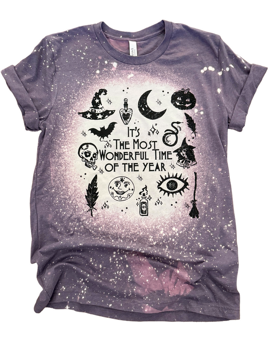 The Most Wonderful Time of The Year Bleached Tee