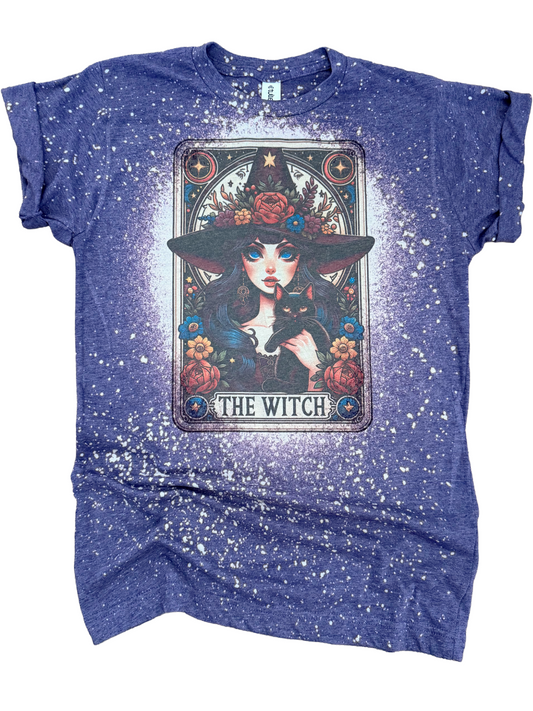 The Witch Tarot Card Bleached Tee