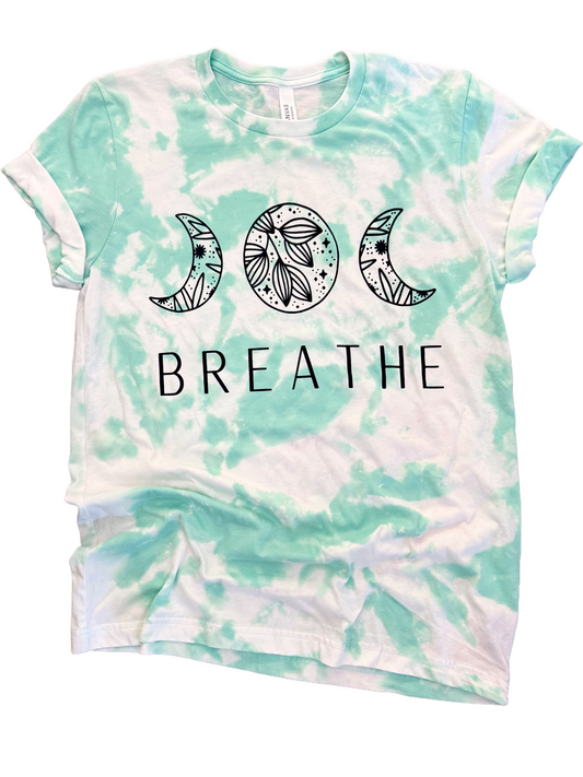 Breathe Moon Phase Tie Dye Tee