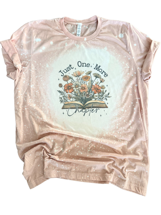 Just One More Chapter Bleached Bookish Tee