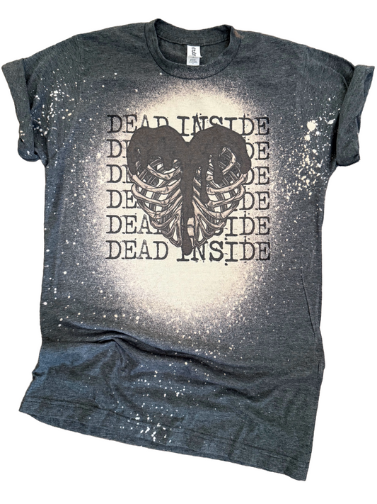 Dead Inside Ribcage Bleached Tee