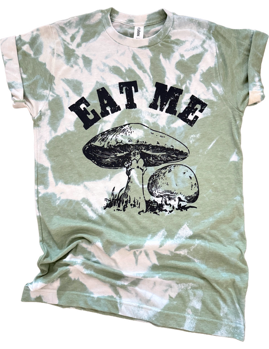 Eat Me Mushroom Tie Dye Tee
